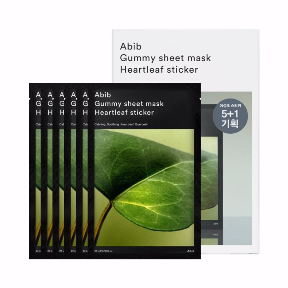 Abib Gummy Sheet Heartleaf Sheet Mask 5s 1