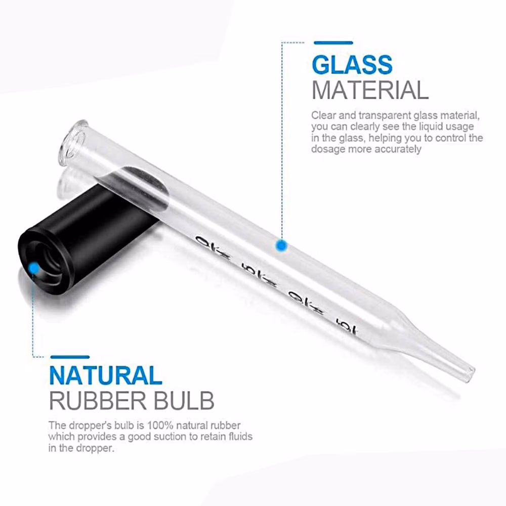 Ezycare Straight Tip Glass Medicine Dropper  4