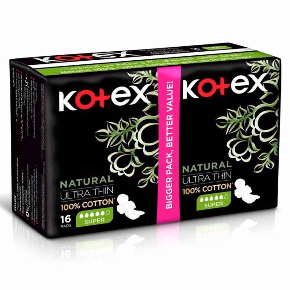 Kotex Natural Ultra Thin Night Super 16s