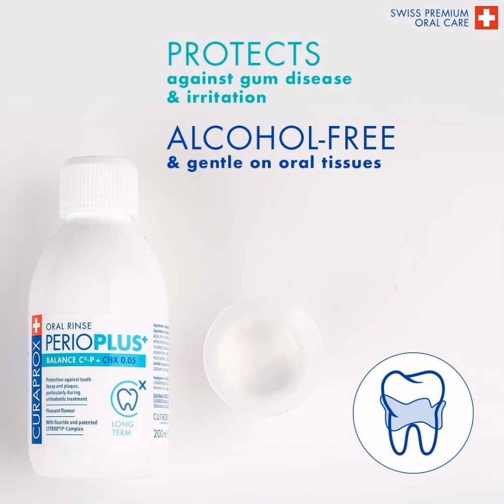 Curaprox Perio Plus Balance Mouthwash 200ml CHX 0.05% 4