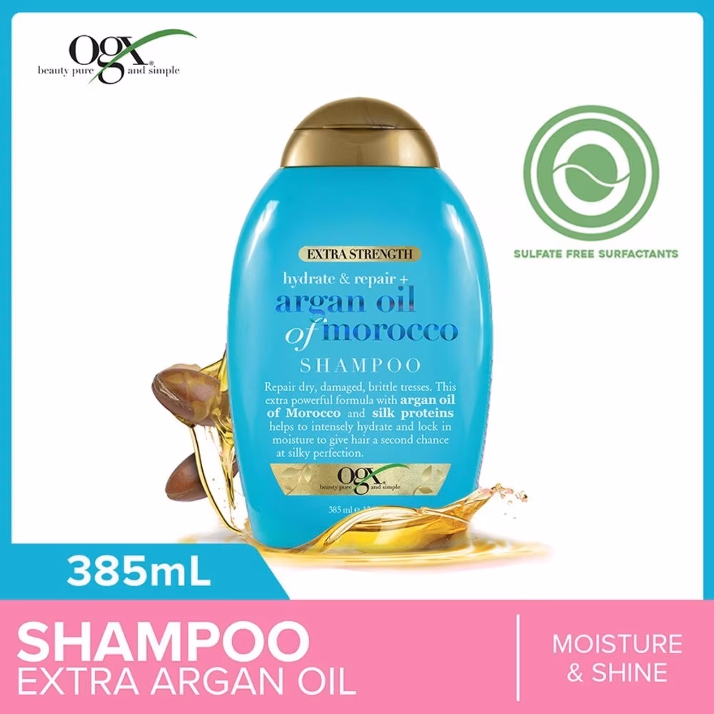 OGX Hydrate & Repair Argan Moroccan Shampoo 385ML 1