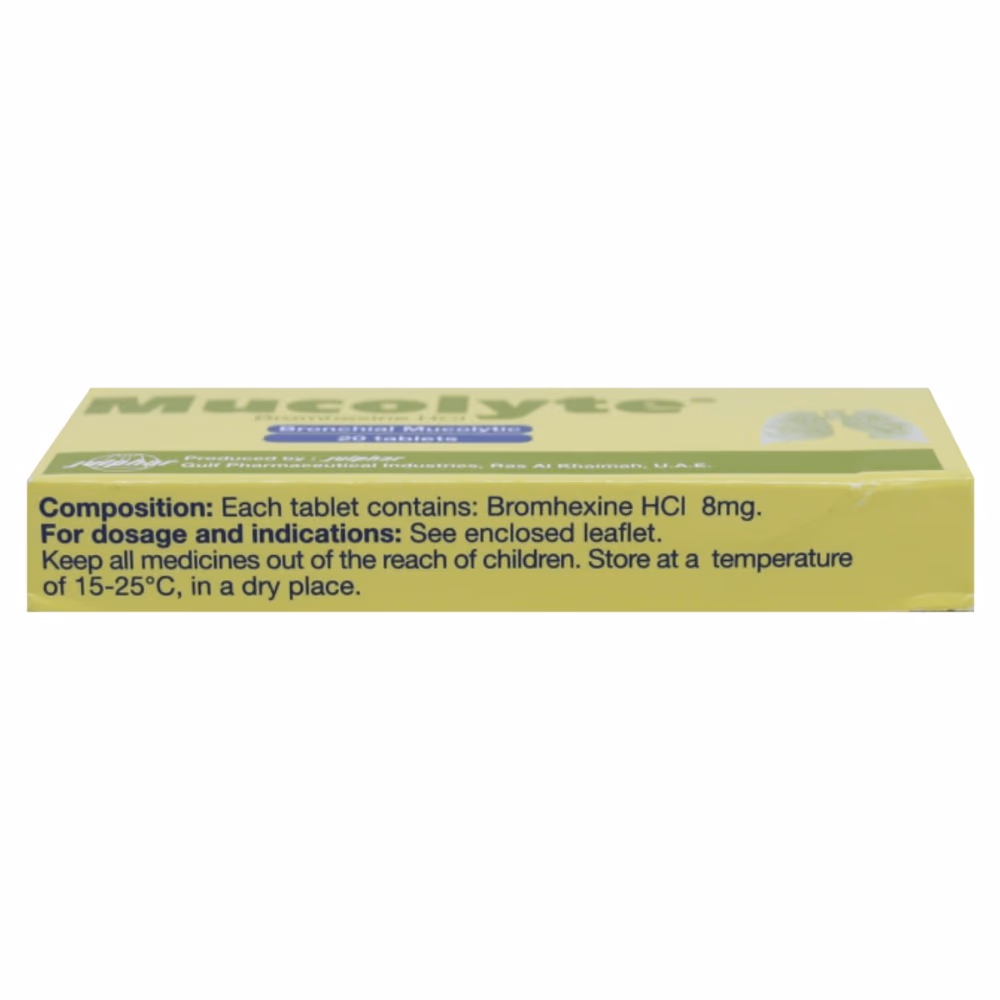 Mucolyte 8mg Tablets 20s 2