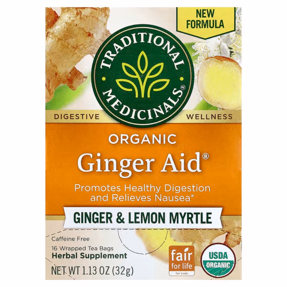 Traditional Organic Ginger Aid Herbal 16 Tea Bags 1