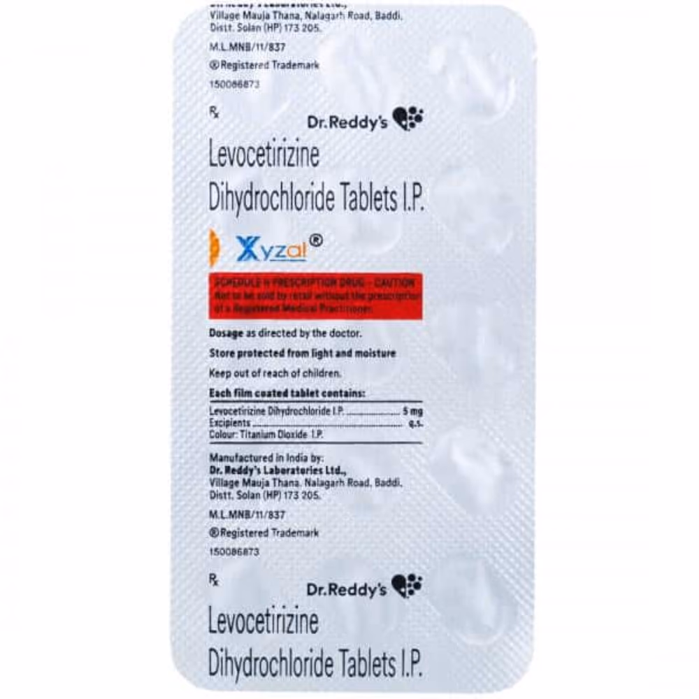 Xyzal 5mg Tablets 30s 2