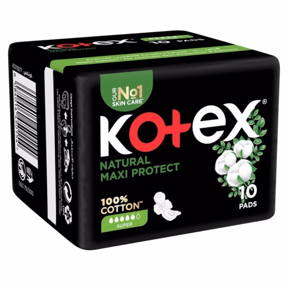 Kotex Natural Maxi Protect Super 10s