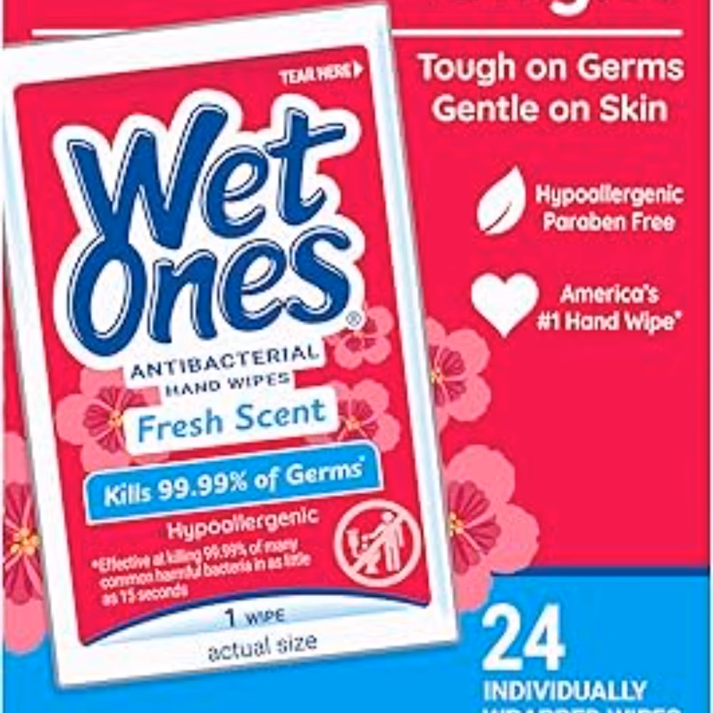 Wet Ones Antibacterial Hand Wipes 20s 2