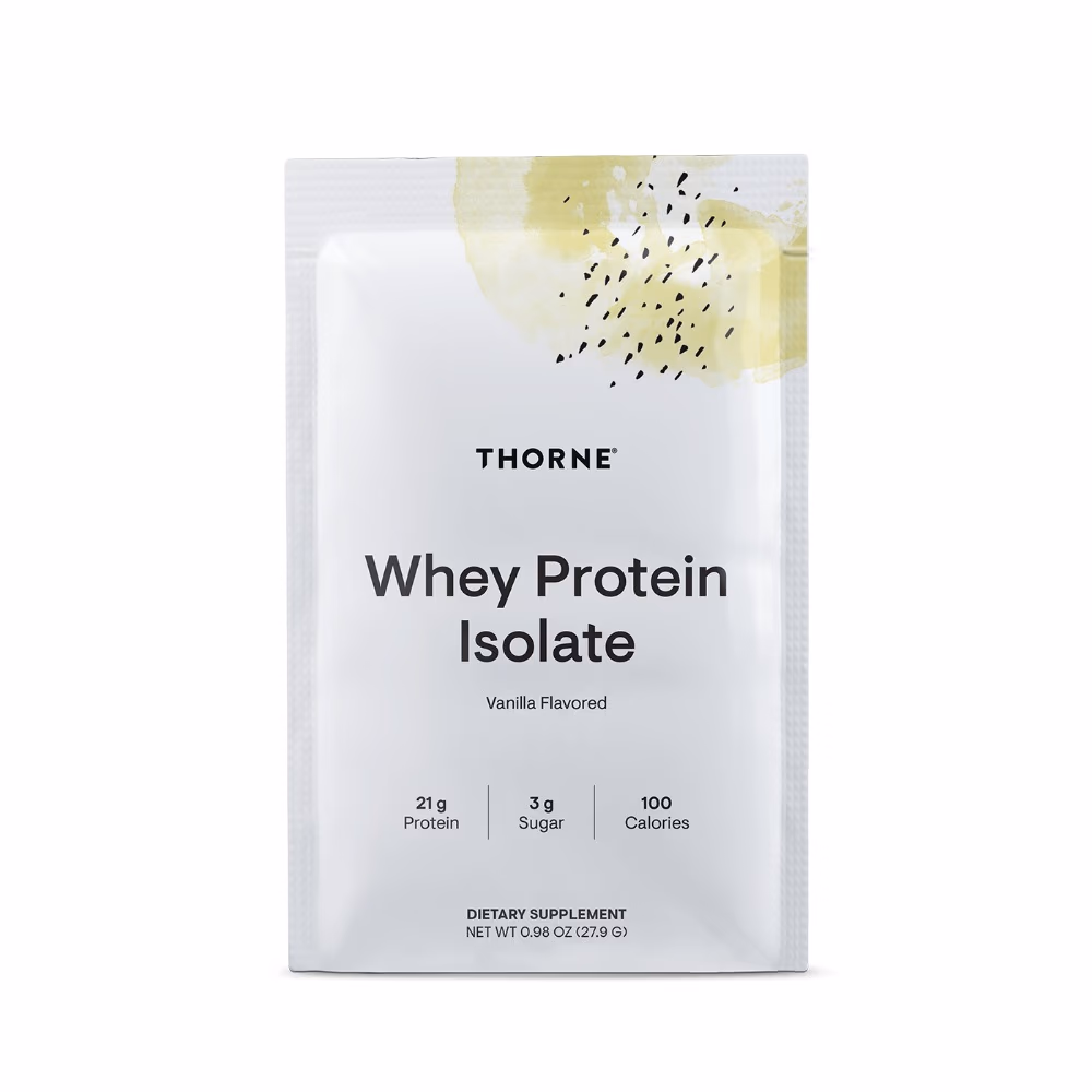 Thorne Whey Protein Isolate 14 Sachets x 28gm – Chocolate | Travel Packs, 21g Protein, Low Sugar, NSF Certified 2
