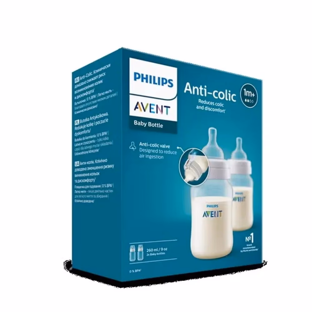 Philips Avent Anti Colic Bottle 260ml 1M+ X2