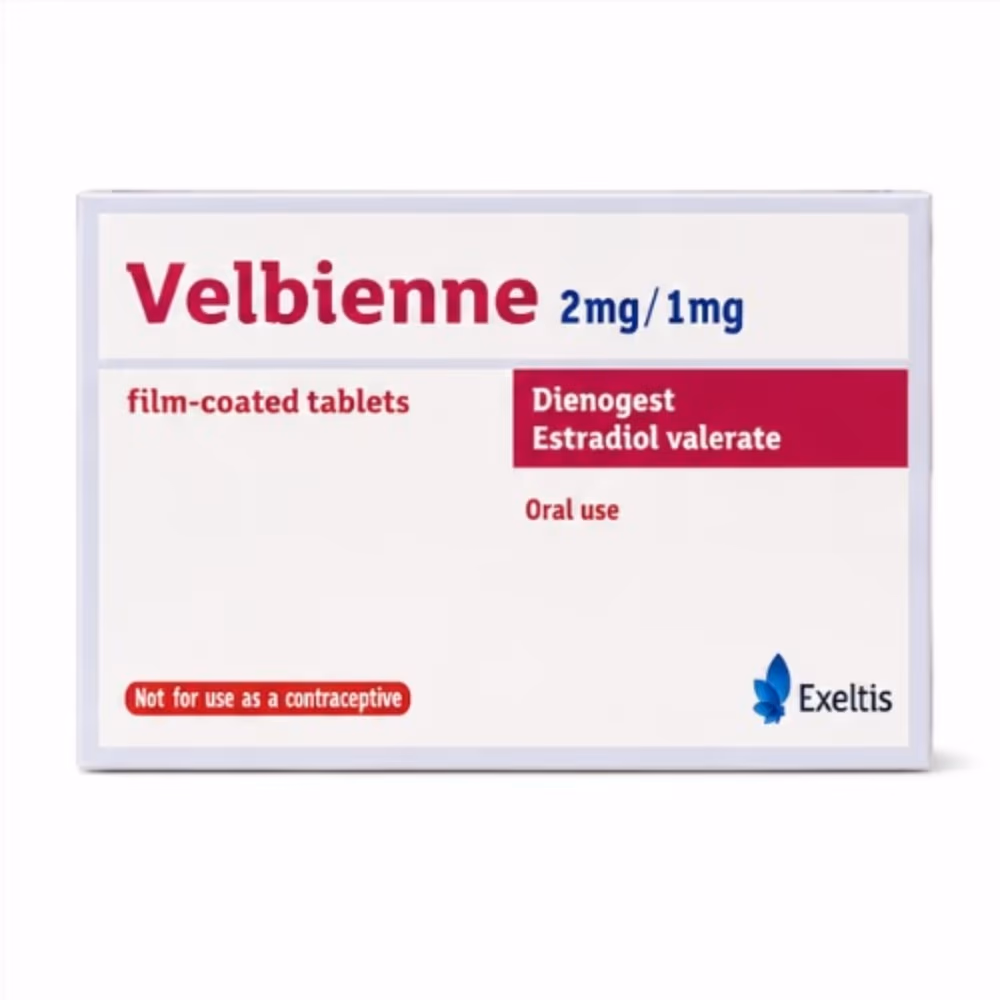 Velbienne 2mg/1mg Tablets 28s