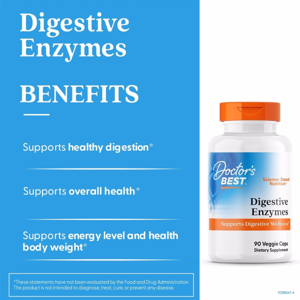 Doctor's Best Digestive Enzymes, 90 Capsules 3