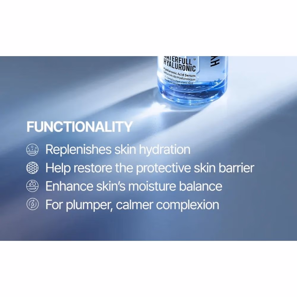 Jumiso Waterfull Hyaluronic Acid Serum – Deep Hydration Booster with 3-Complex Hyaluronic Acid, 50ml 3