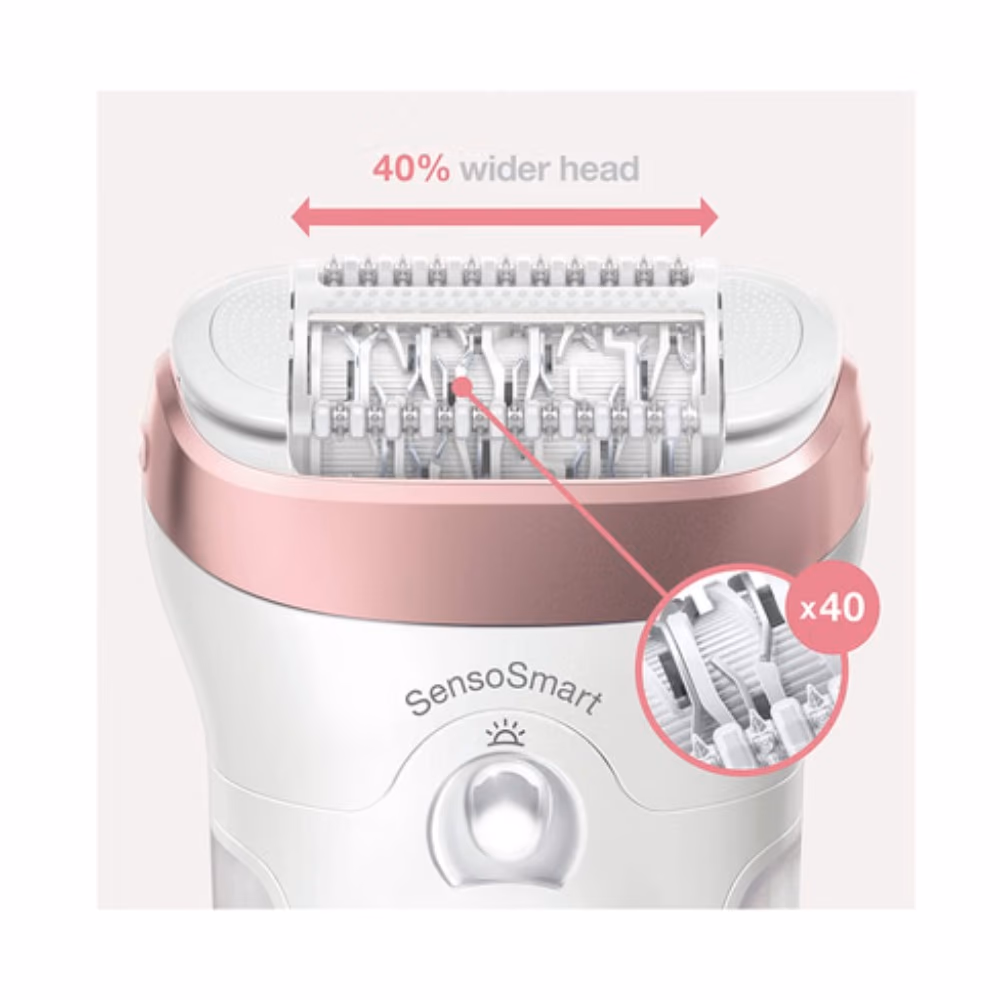 Braun Silk-épil 9 9-538 Bonus Edition - Wet & Dry Cordless Epilator with 2 Extras, Including a Face Epilator 3