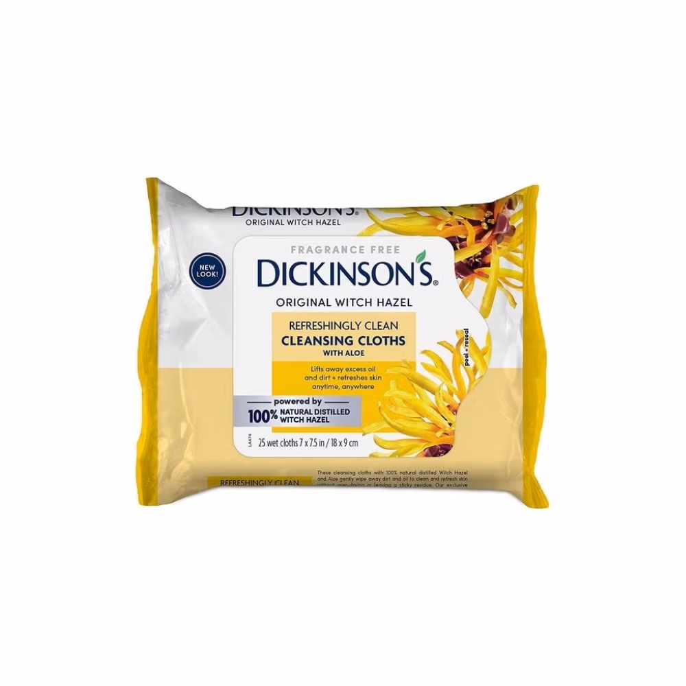 Dickinson’s Witch Hazel Cleansing Cloths 25s 1