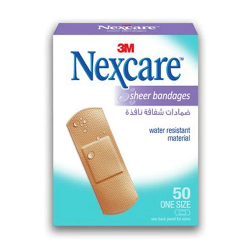 3M Nexcare Sheer Bandages - One Size - 50 Bandages 1