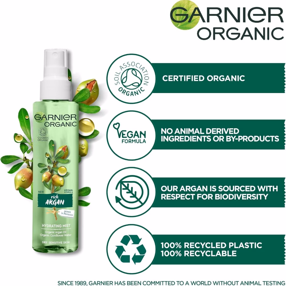 Garnier Organic Rich Argan Hydrating Mist 150 ml 2
