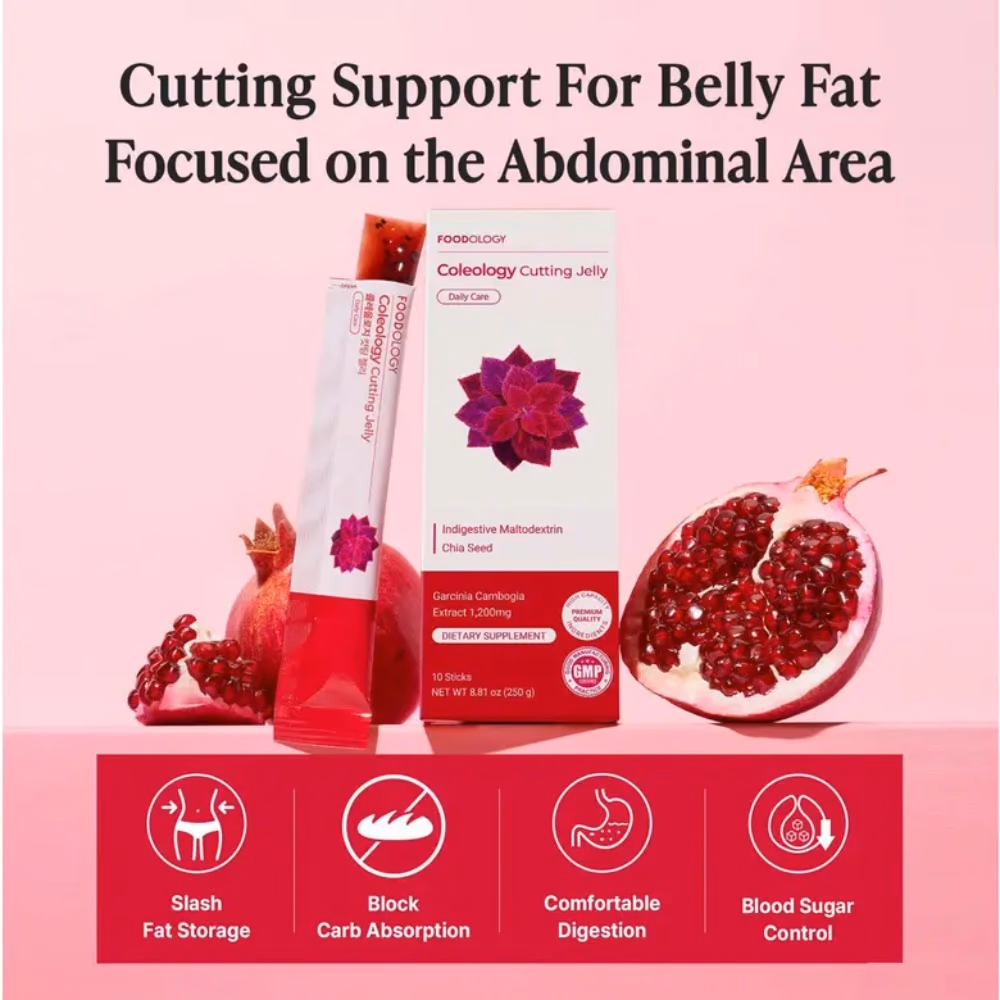 Foodology Coleology Cutting Jelly, 10 Sticks – Garcinia Cambogia & Indigestive Maltodextrin Diet Supplement 2