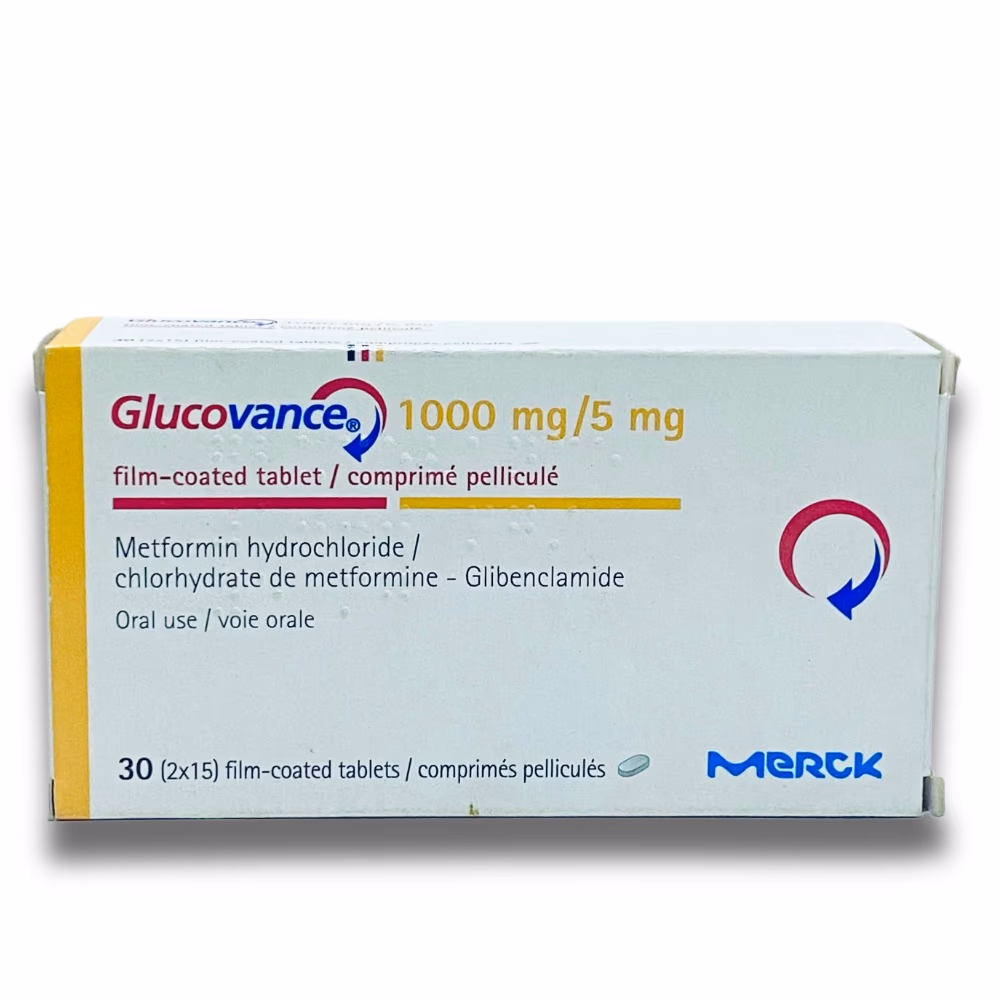 Glucovance 1000mg/5mg Tablet | Pack of 30 Tablets 1