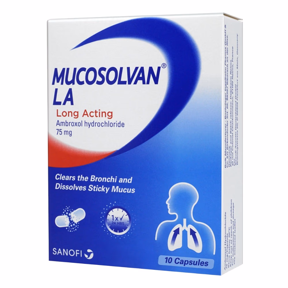 Mucosolvan Long Acting 75mg Capsules 10s