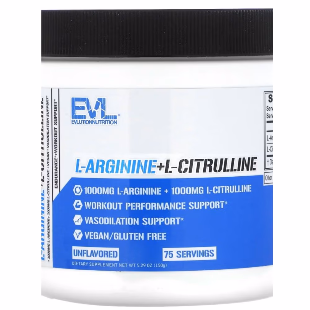 Evolution Nutrition L-Arginine + L-Citrulline Unflavored 150g
