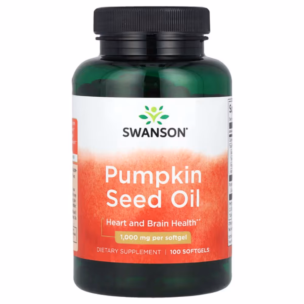 Swanson Pumpkin Seed Oil 1000mg Softgels 100s 1