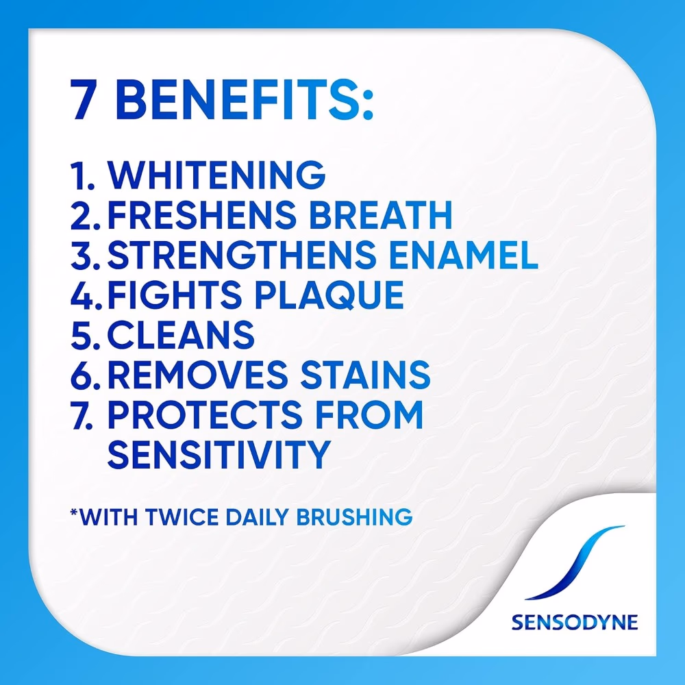 Sensodyne Multicare + Whitening Toothpaste 75ml 3