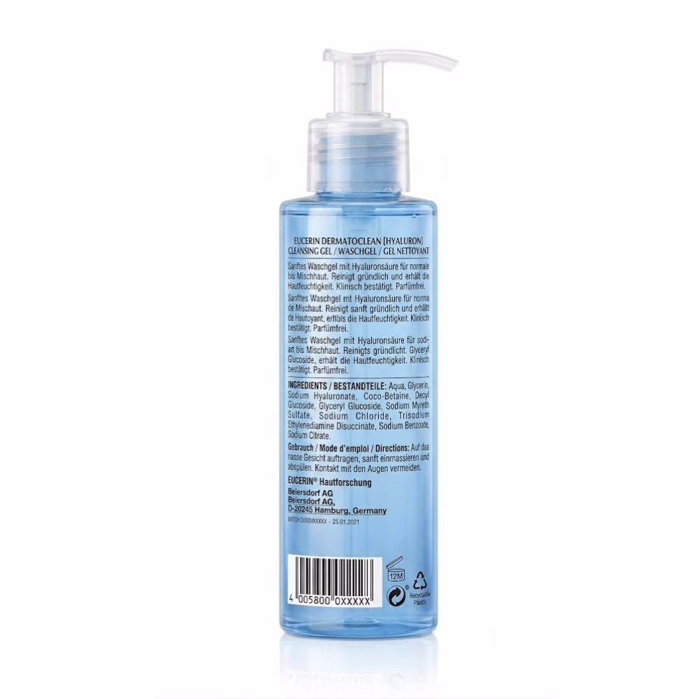 Eucerin DermatoCLEAN [HYALURON] Cleansing Gel 200ml 2