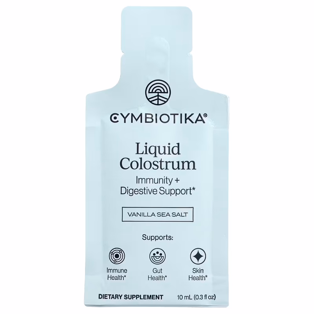 Cymbiotika Liquid Colostrum – Vanilla Sea Salt | Immunity & Digestive Support | Single Pouch 10ml 1