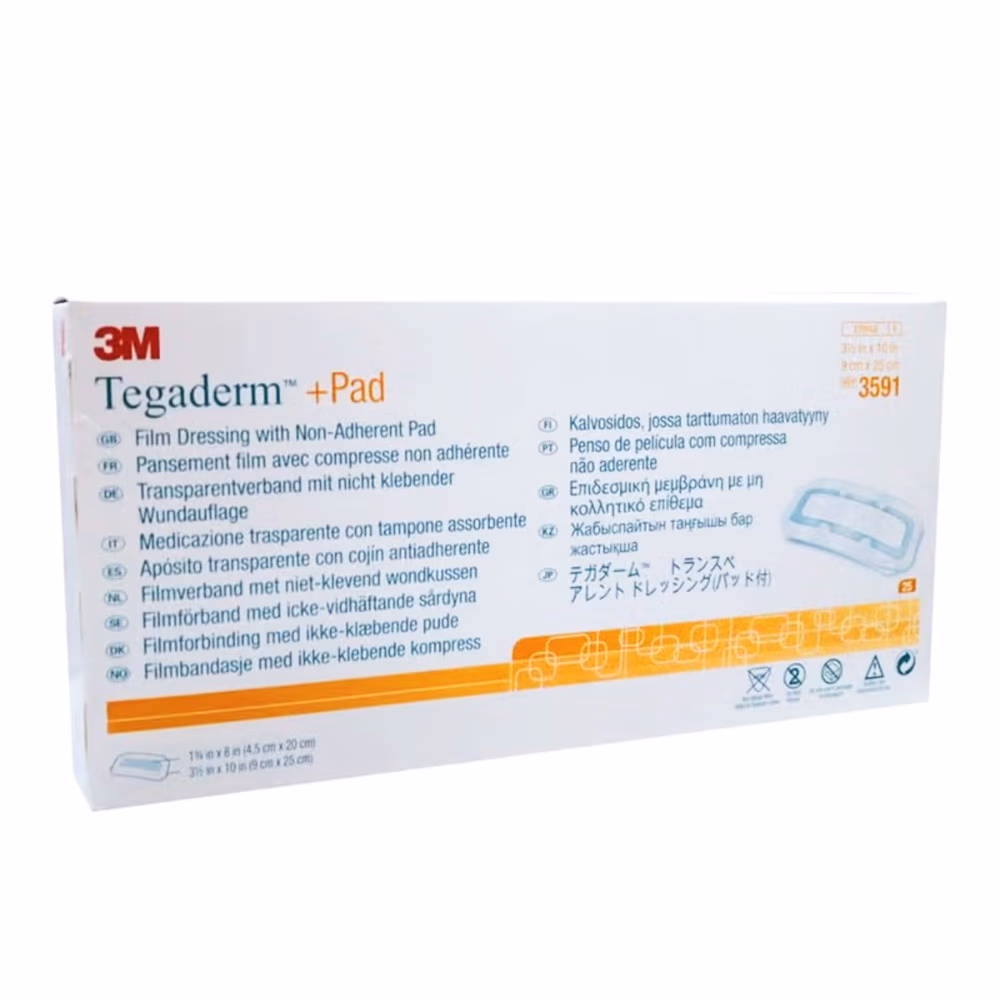 3M Tegaderm Pad 25s 3591 9x25cm 1