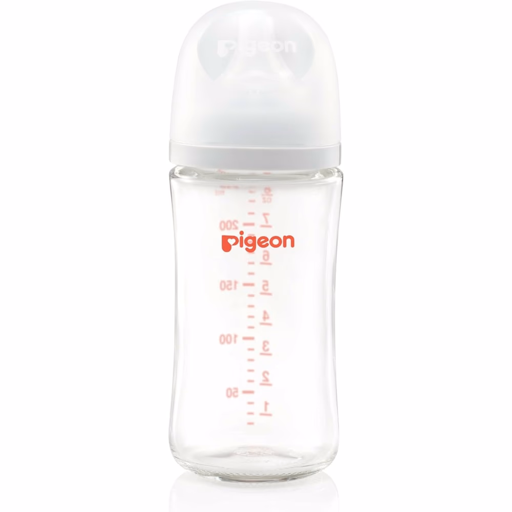 Pigeon SofTouch Glass Nursing Bottle 3+ Months 240ml 1