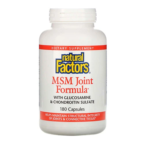 Natural Factors MSM Joint Formula 1000 mg  180 Capsules 1