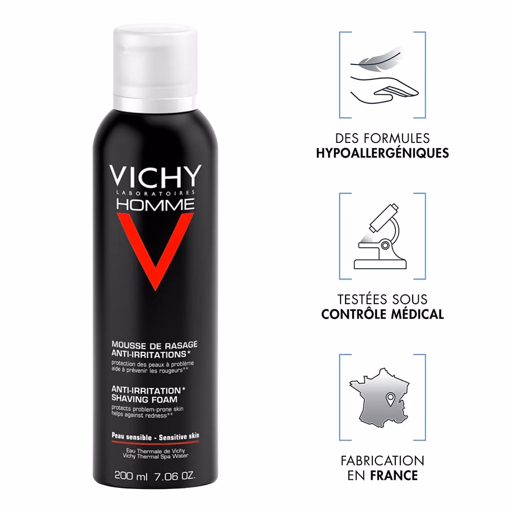 Vichy Homme Anti-Irritations Shaving Foam 200 ml 3
