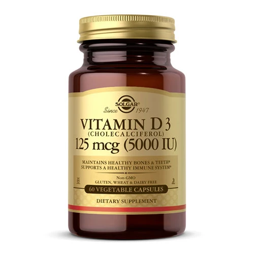 Solgar Vitamin D3 125mcg ( 5000 IU ) 60 Veg Capsules