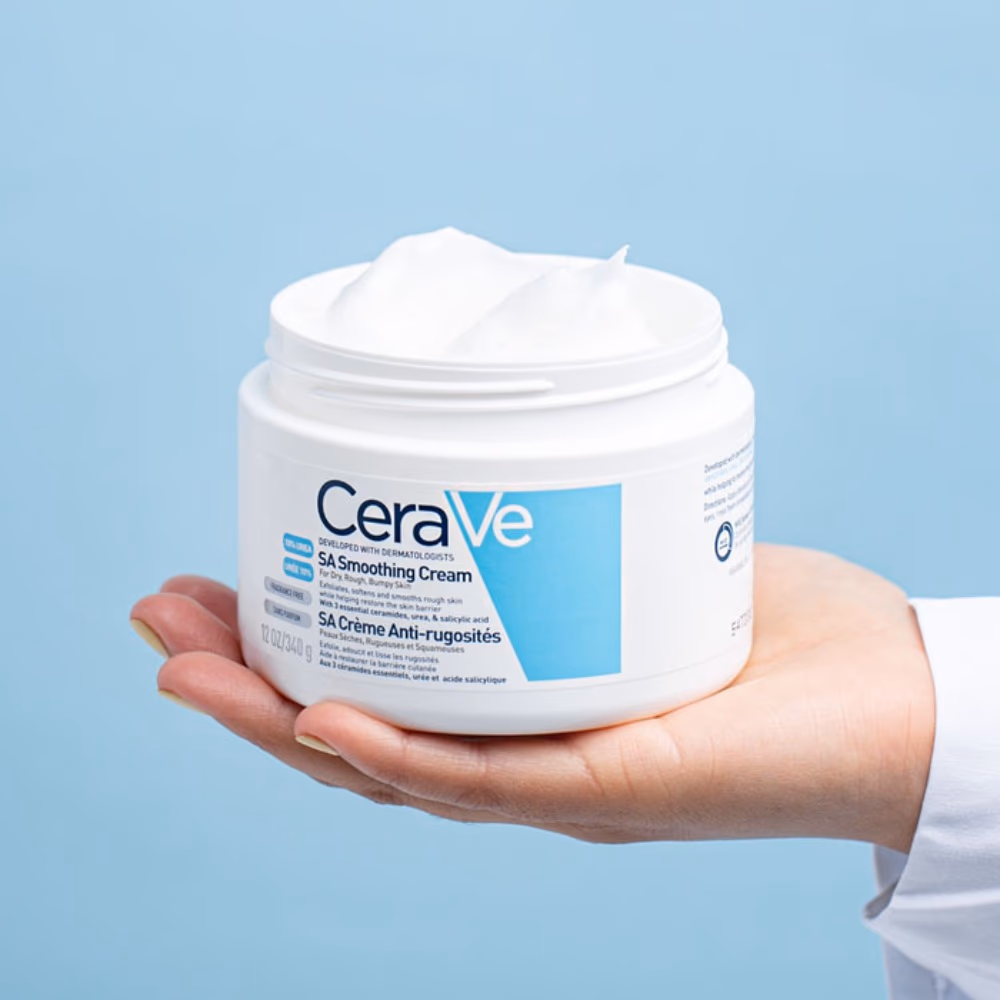 CeraVe SA Cream for Rough & Bumpy Skin, 16 oz (453 g) – Moisturizing Cream with Salicylic Acid and Vitamin D 2