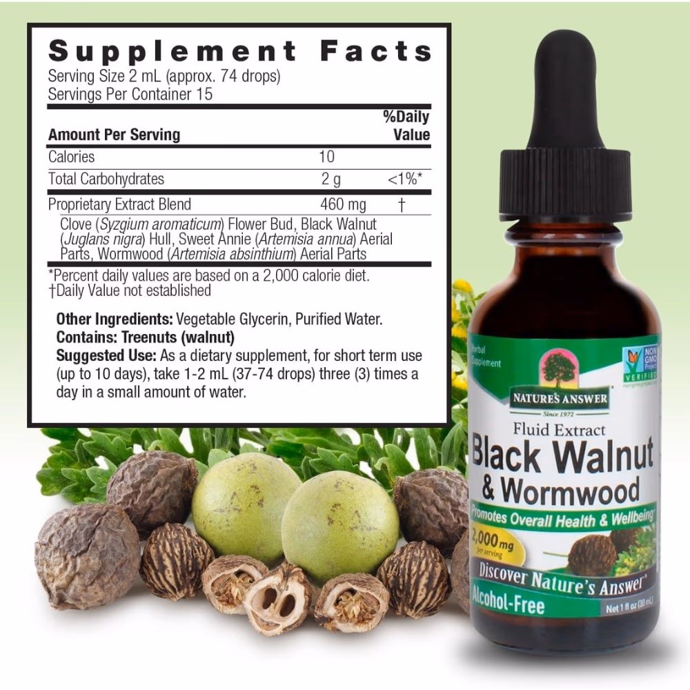 Natures Answer Black Walnut 2000mg Drops 30ml 4