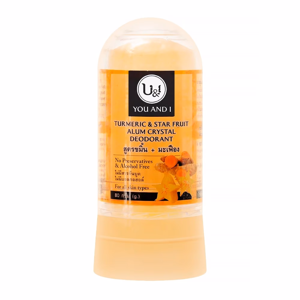 U & I Turmeric and Star Fruit Alum Crystal Deo Stick 80g  1