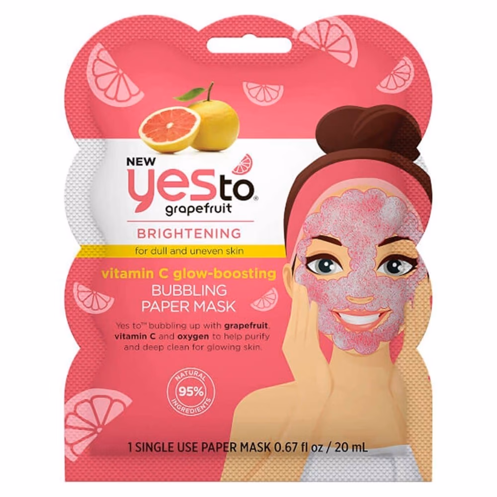 YesTo Grapefruit Vitamin C Brightening Bubbling Paper Mask