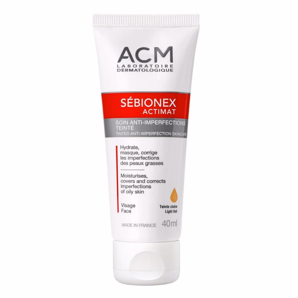 ACM Sebionex Actimat Tinted Anti-Imperfection Cream – 40ml | Mattifying Moisturizer & Blemish Corrector with SPF