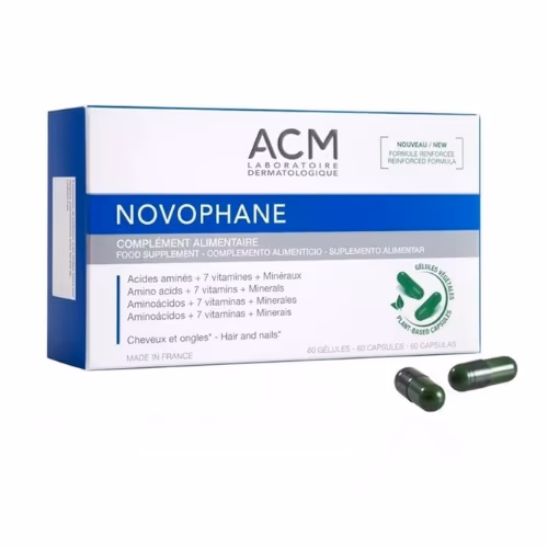 ACM Novophane Capsules, Food Supplement For Hair & Nail Growth 60's