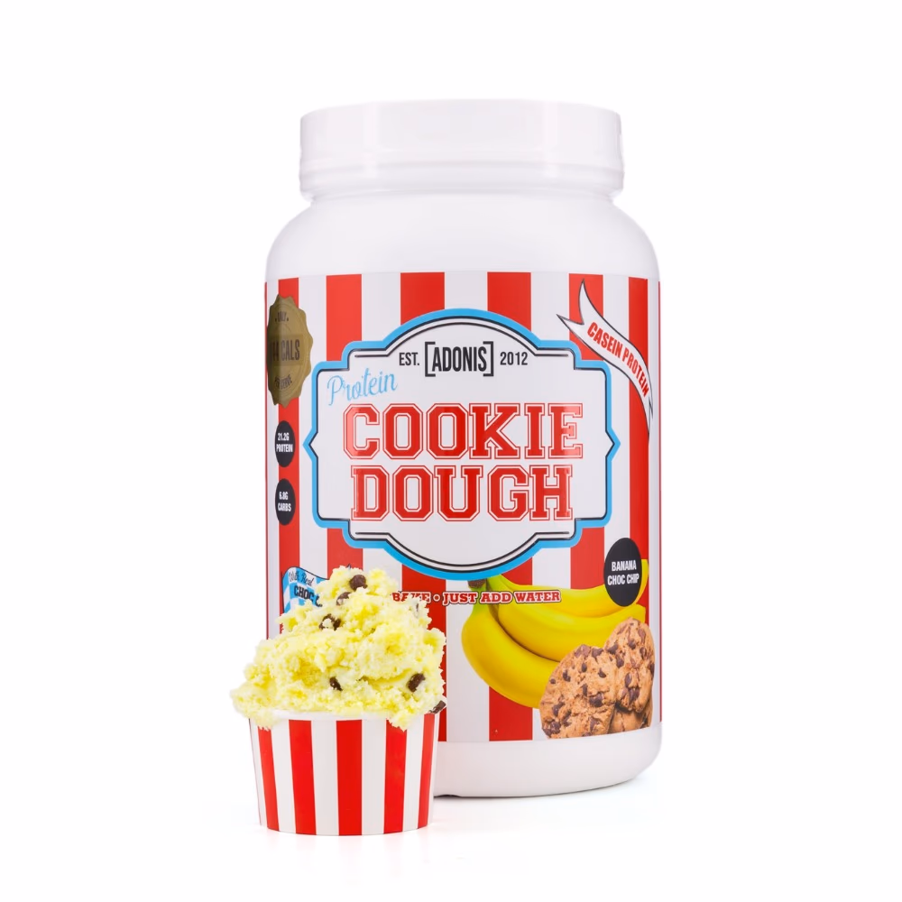 Adonis Casein Protein Cookie Dough Banana Choco Chip 1Kg 2