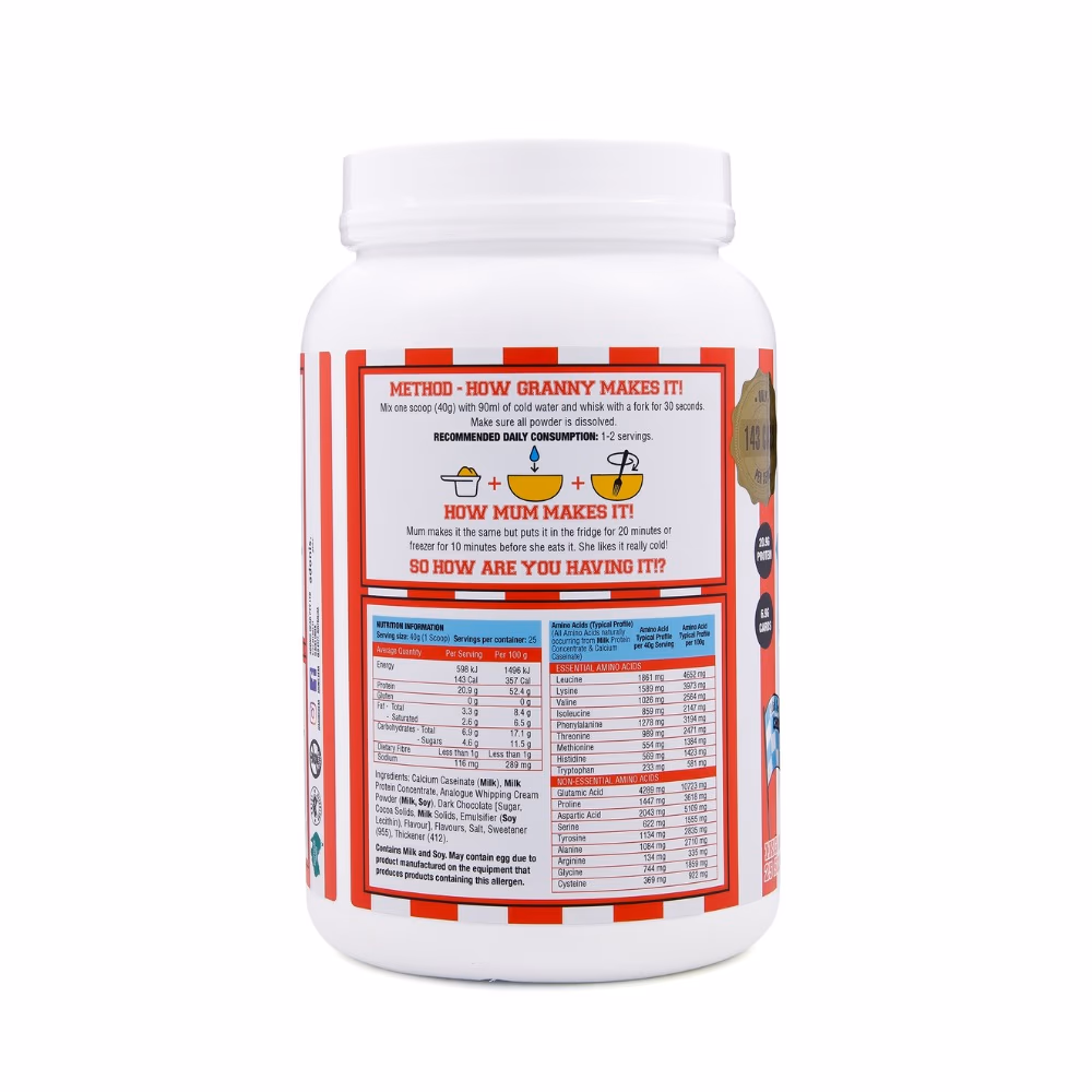 Adonis Casein Protein Cookie Dough Coconut Choco Chip 1kg 3