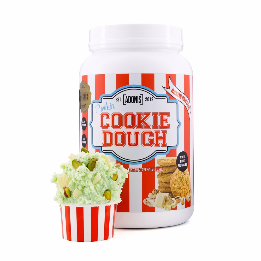 Adonis Casein Protein Cookie Dough White Chocolate Pistachio 1Kg
