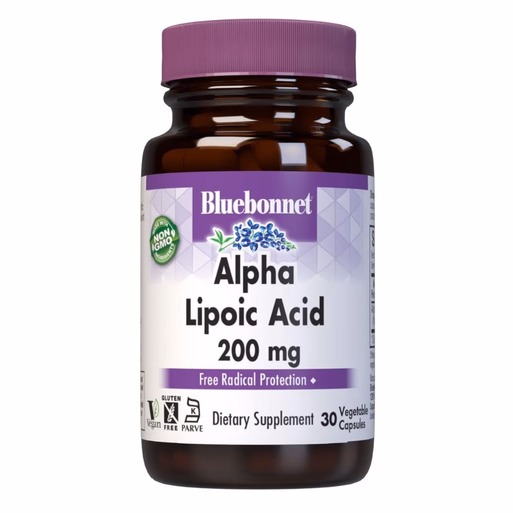 Bluebonnet Alpha Lipoic Acid 200mg 30 Veg Caps