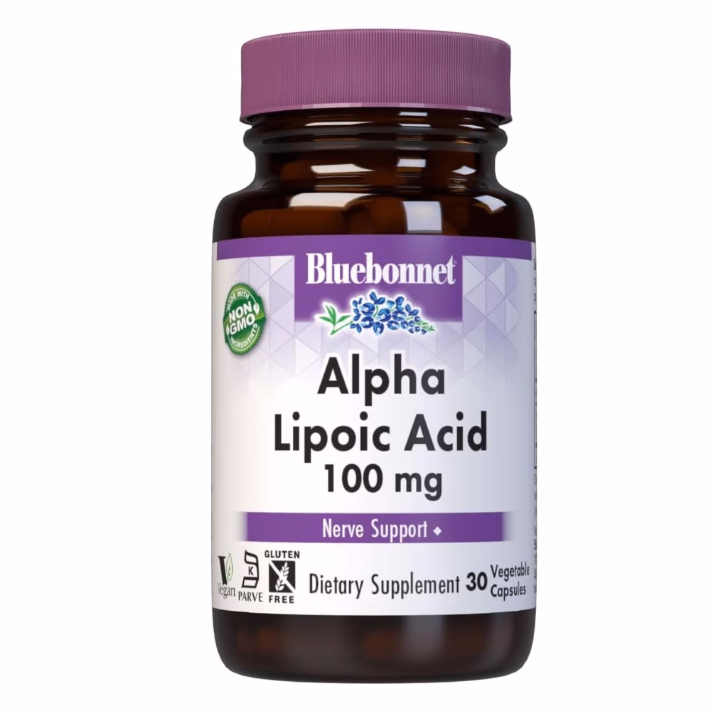 Bluebonnet Alpha Lipoic Acid 100mg 30 Veg Caps 1