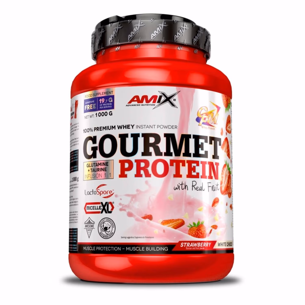 Amix Gourmet Protein with Real Fruit Strawberry 1KG 1