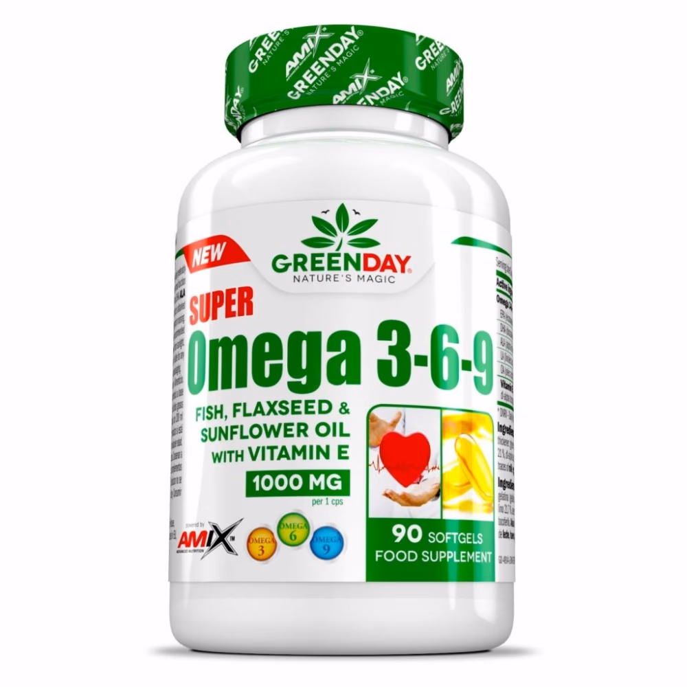 Amix Green Day Super Omega 3-6-9 90 Softgels  1