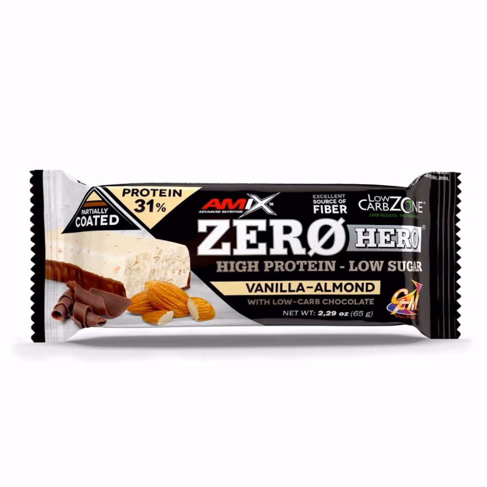 Amix Zero Hero Bar Vanilla Almond 65g x1Piece 1