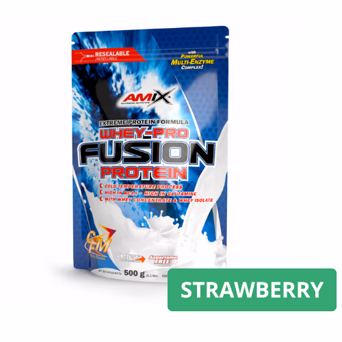 AMIX WheyPro FUSION - Strawberry (500g) 1