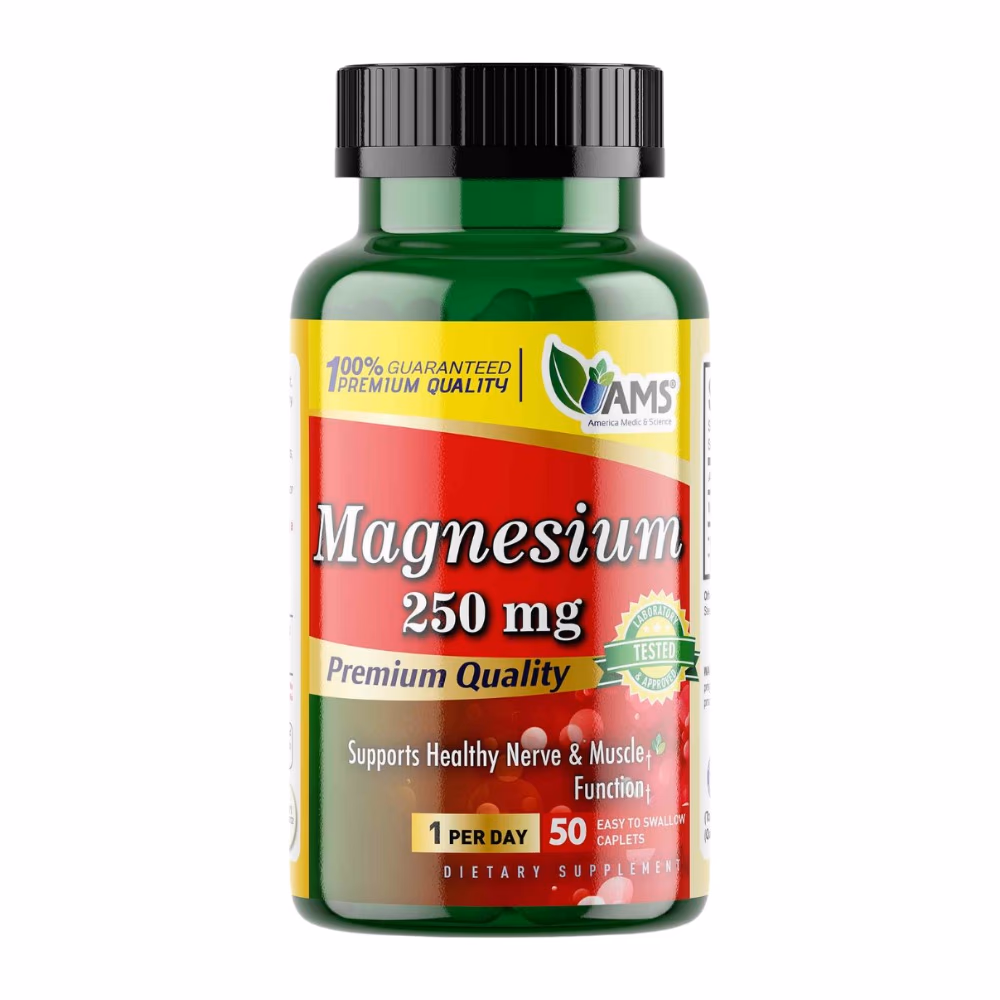 AMS Magnesium 250mg 50 Tabs 1