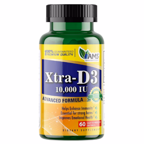 AMS Vitamin D3 10000Iu Softgels 60S 1