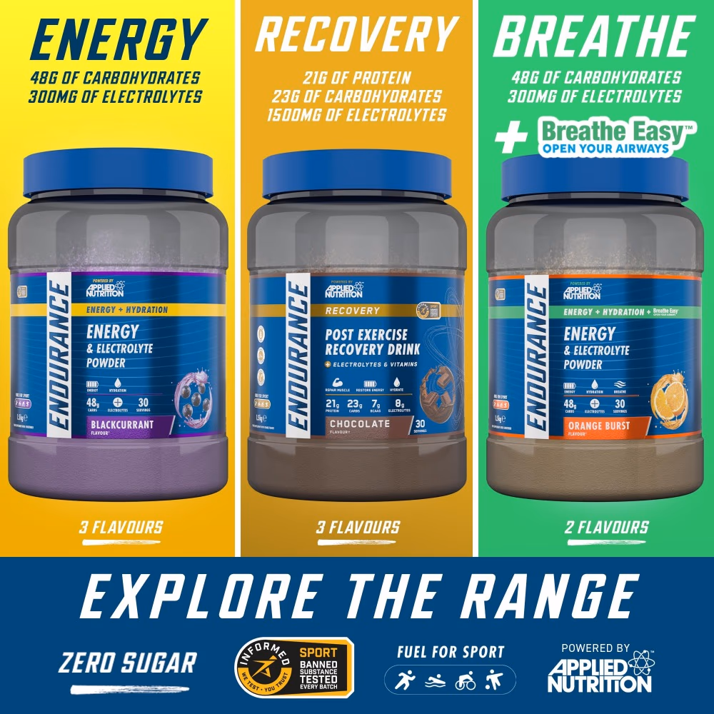 Applied Nutrition Endurance Velocity Fuel Powder Orange Burst 1.5kg 2